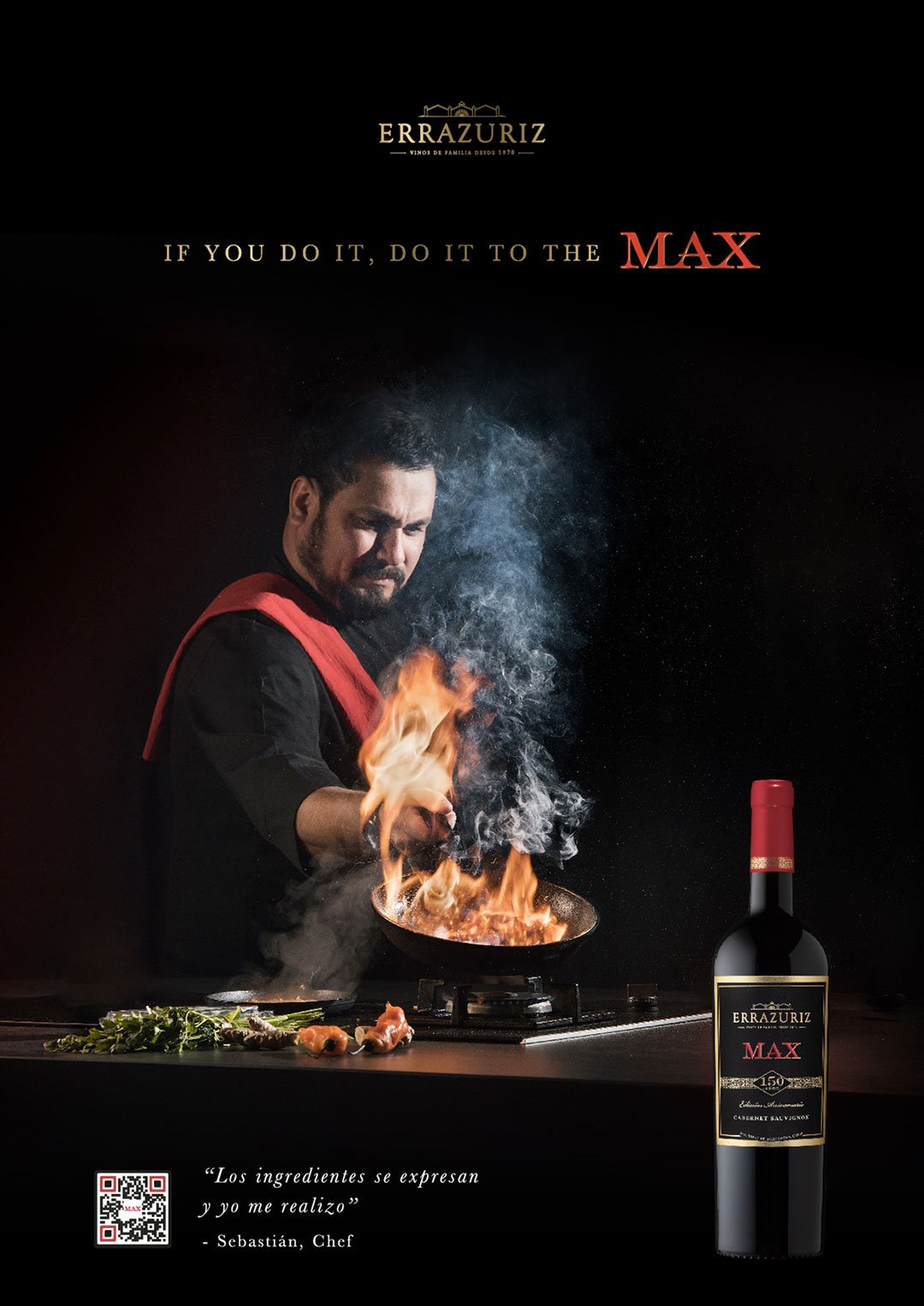 Key visual To the MAX · Sebastián Jara, chef